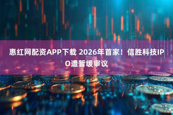 惠红网配资APP下载 2026年首家！信胜科技IPO遭暂缓审议